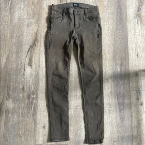 Hudson Jeans Green Skinny Fit Stretch Denim
